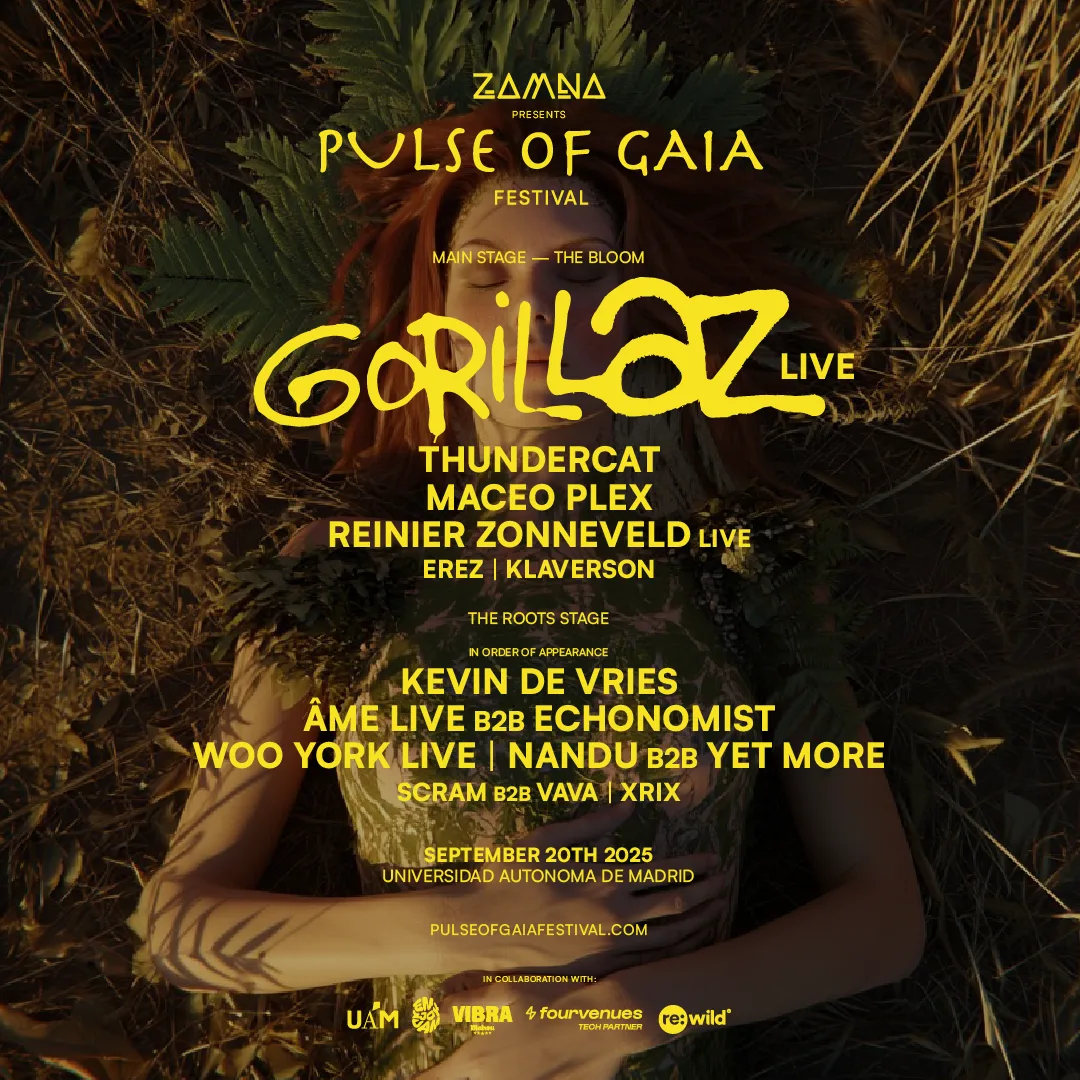 Featured image for “Pulse of Gaia 2025: música, arte y naturaleza en un mismo festival (y sí, viene Gorillaz)”