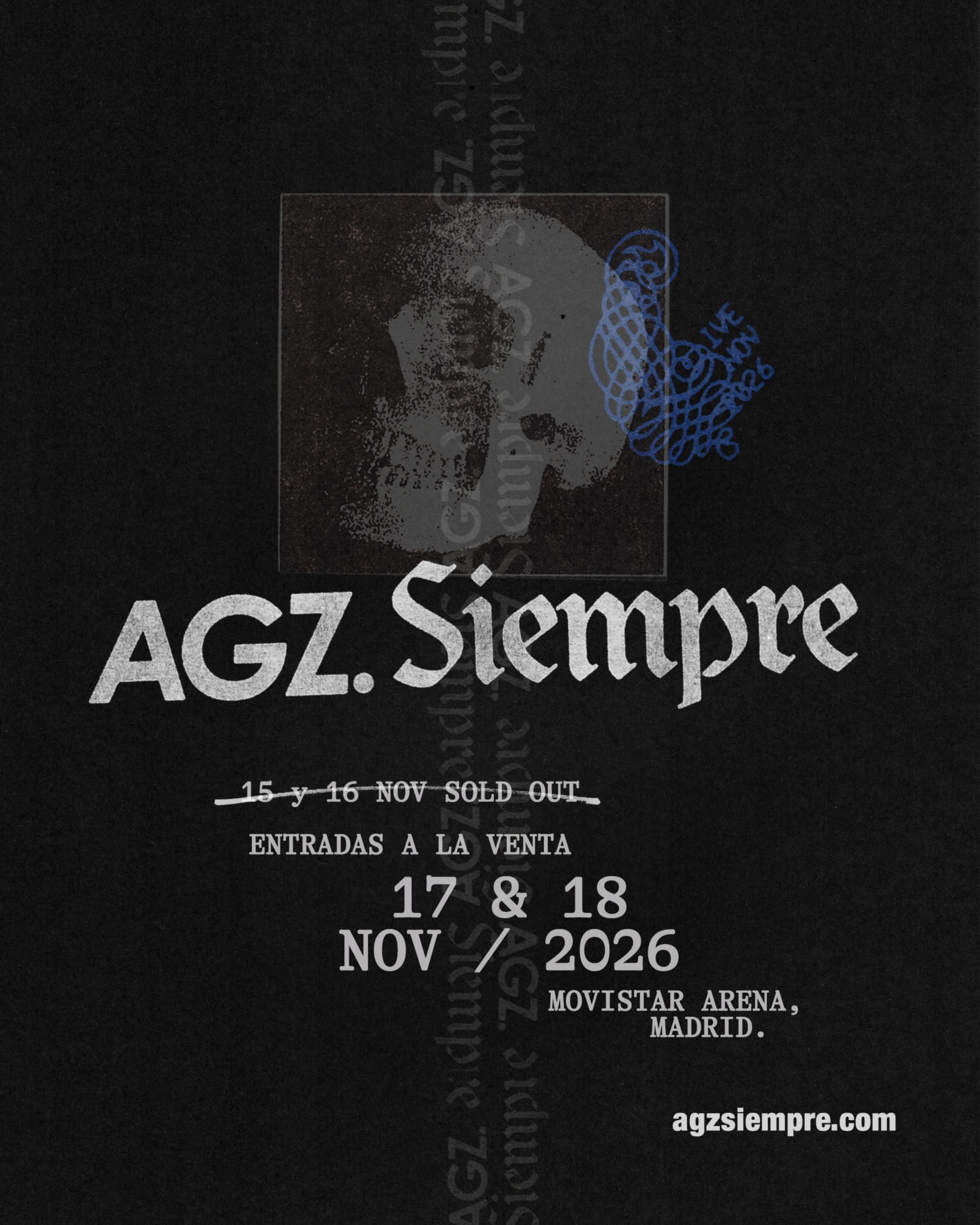 Cartel de los conciertos de Agorazein en el Movistar Arena