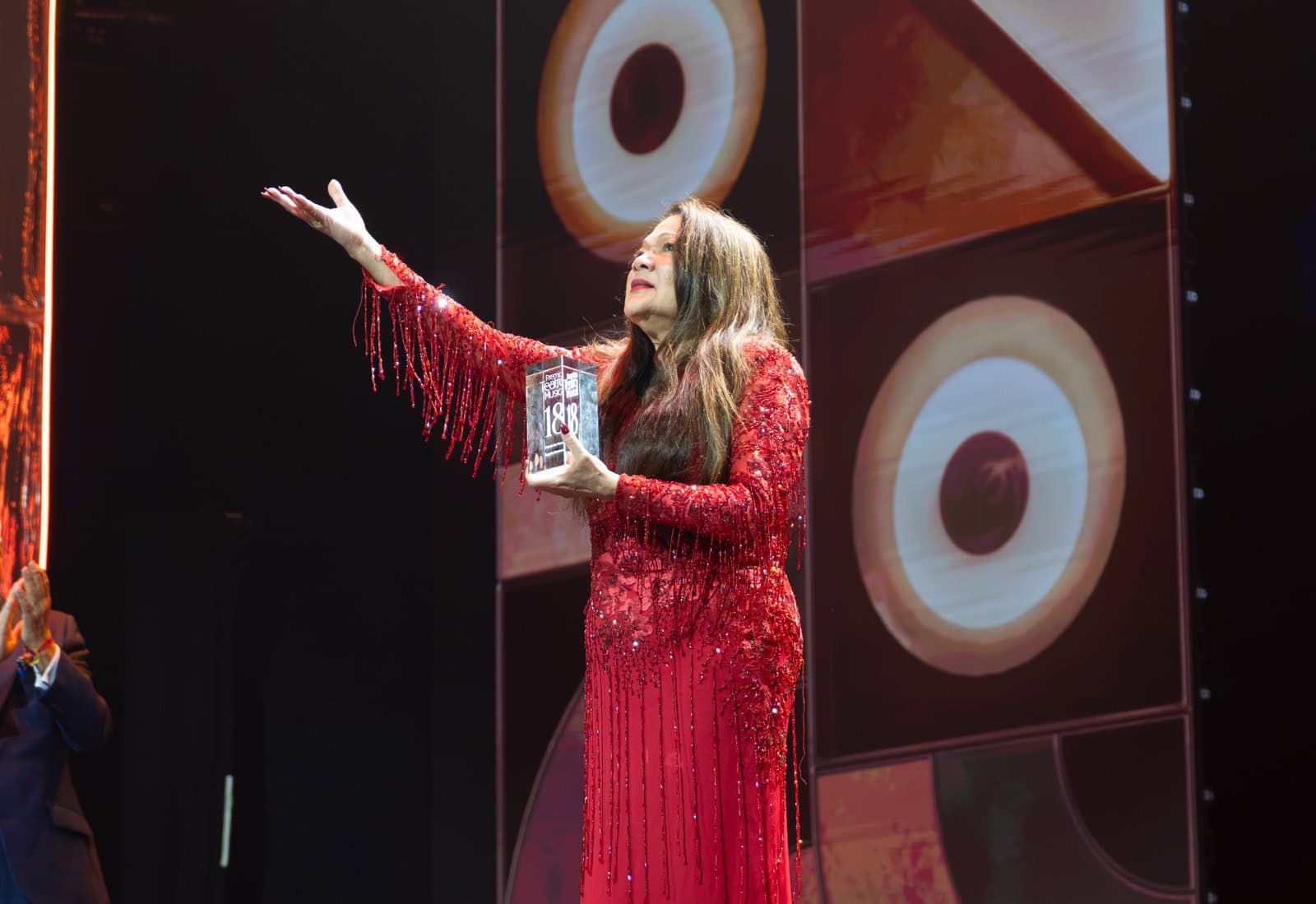 Ángela Carrasco durante la gala